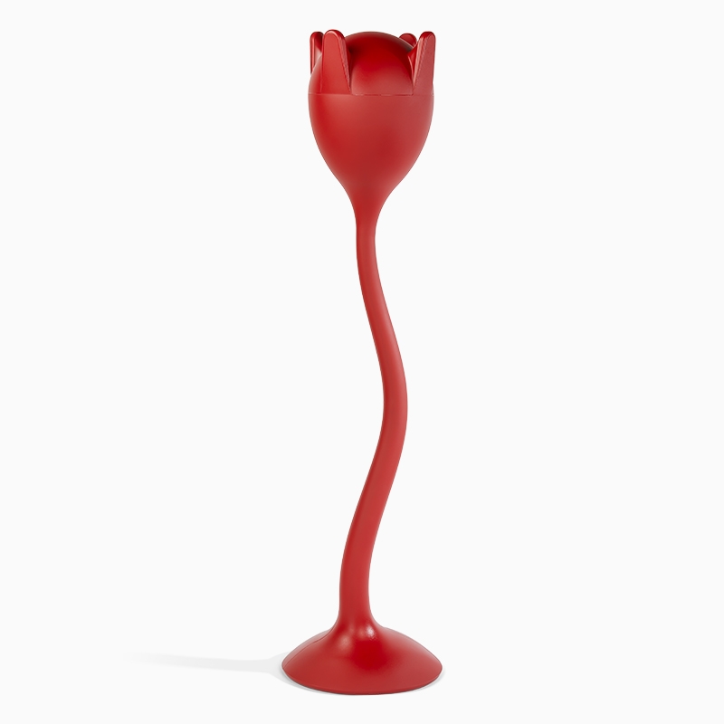 Tulipan free-standing coat stand - ruby red 1
