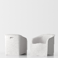 Lady design armchair - white 1