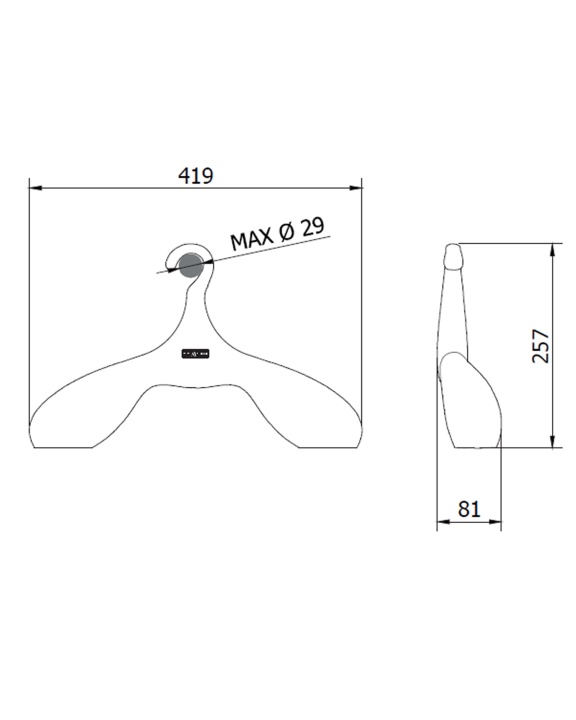 Dino - Gruccia Ergonomica | ServettoCose Shop - immagine 4 di 4