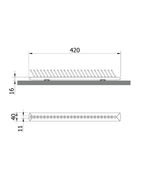 Servetto  Takataka designer fixed tie rack - Bild 3 von 3