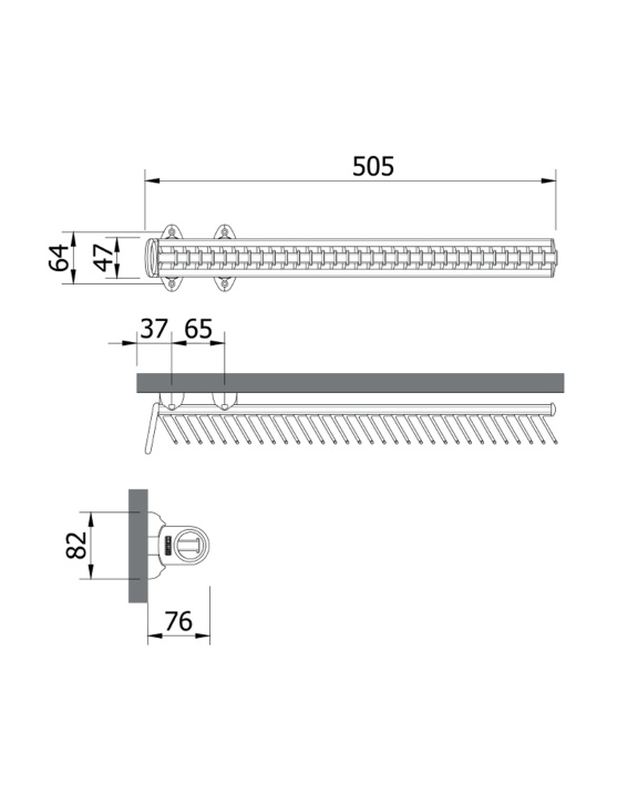Servetto  Pull-out tie rack for wardrobes - image 3 de 3