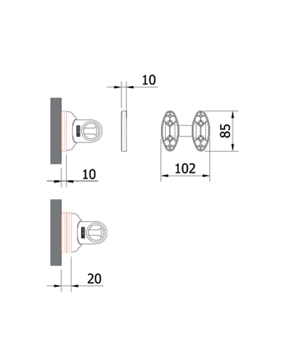 Servetto  Pull-out tie rack for wardrobes - image 2 de 2