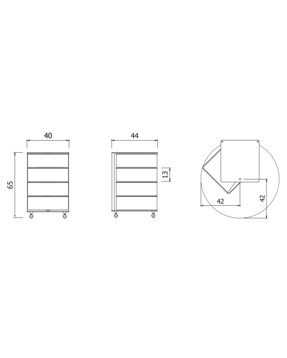 Modern chest of drawers  Servetto - image 2 de 2