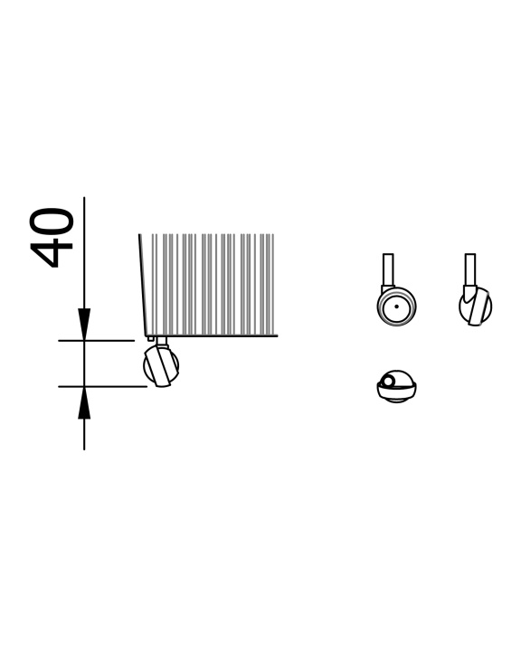 set 4 Rotelle | ServettoCose Shop - immagine 5 di 5