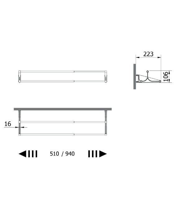 Servetto  Tac, an extendable shoe rack - Bild 2 von 2