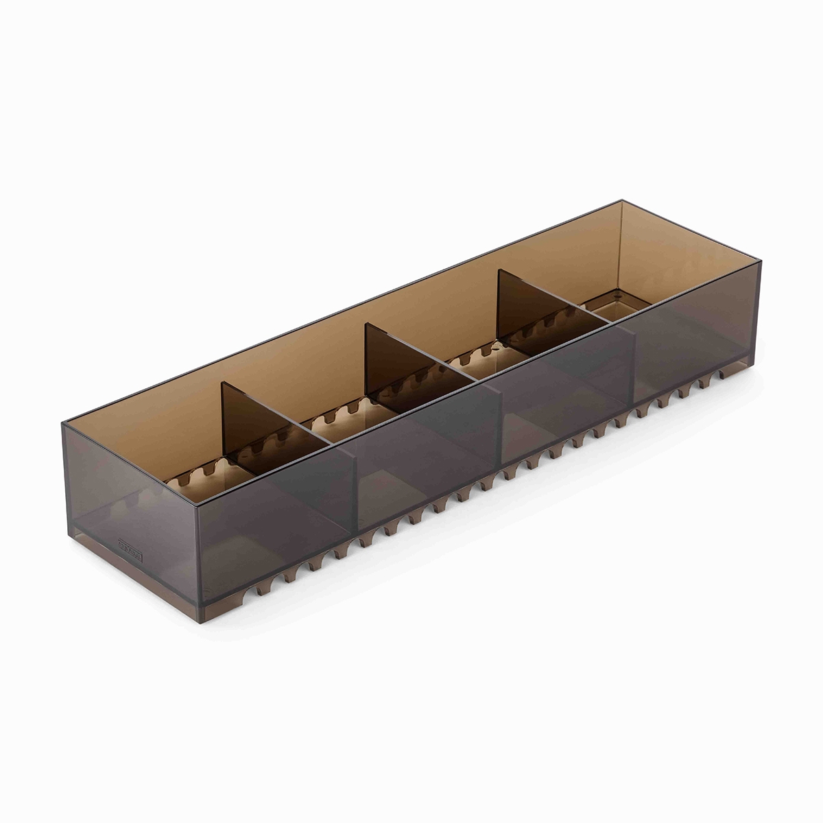 Jolly modern-design storage compartment - brown fumè 1