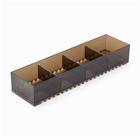 Jolly modern-design storage compartment - brown fumè 1