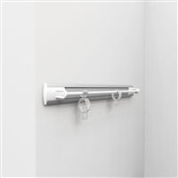 Fixed scarf rack - white-bright aluminium 1