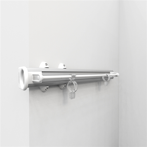 Pull-out scarf rack - white-bright aluminium